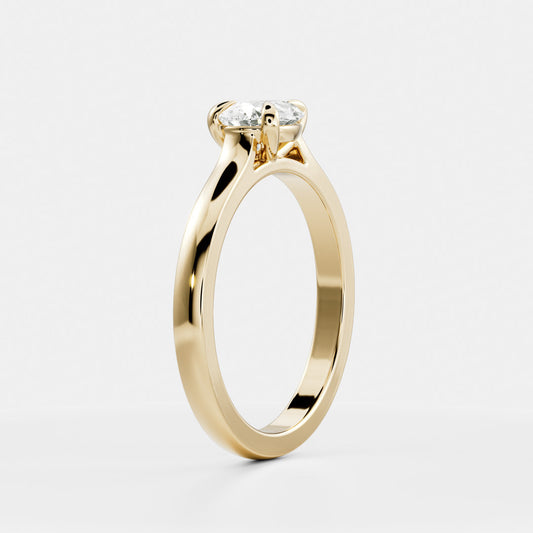 Marquise Cut Cluster Styled Lab Grown Diamond Engagement Ring