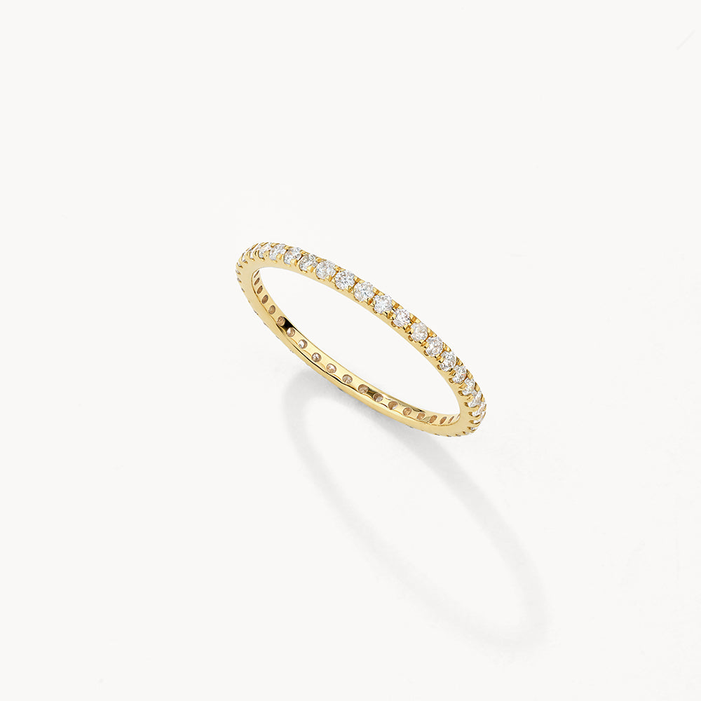 0.50 TCW Round Full Eternity Moissanite Diamond Wedding Band