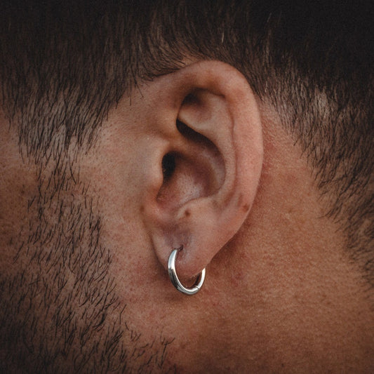 Mens Thick Hoop Earrings