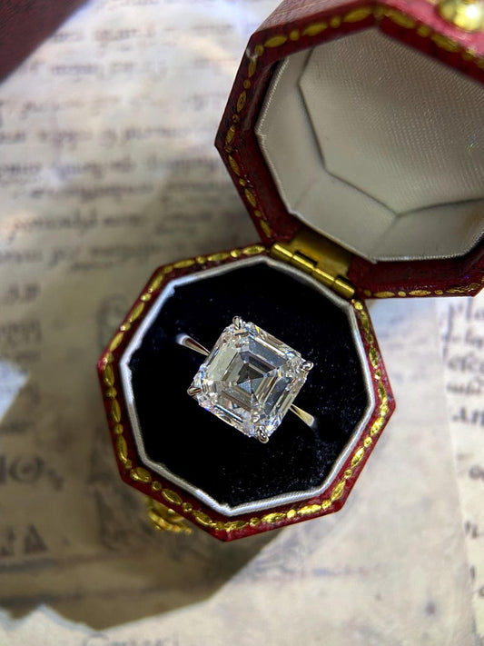 Marquise Shaped Three Stone Lab Grown Diamond Engagement Ring