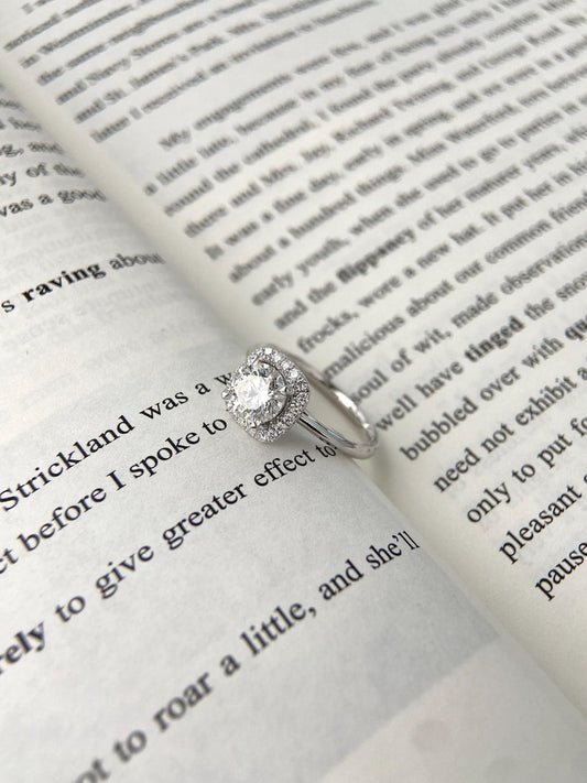 Marquise Shaped Three Stone Lab Grown Diamond Engagement Ring