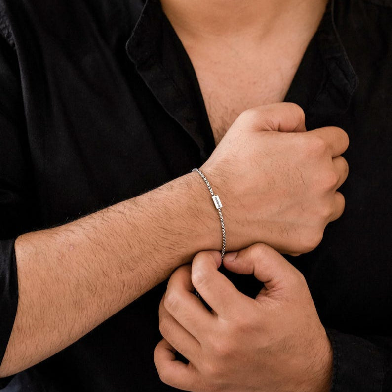 Personalized Name Chain Bracelet For Men