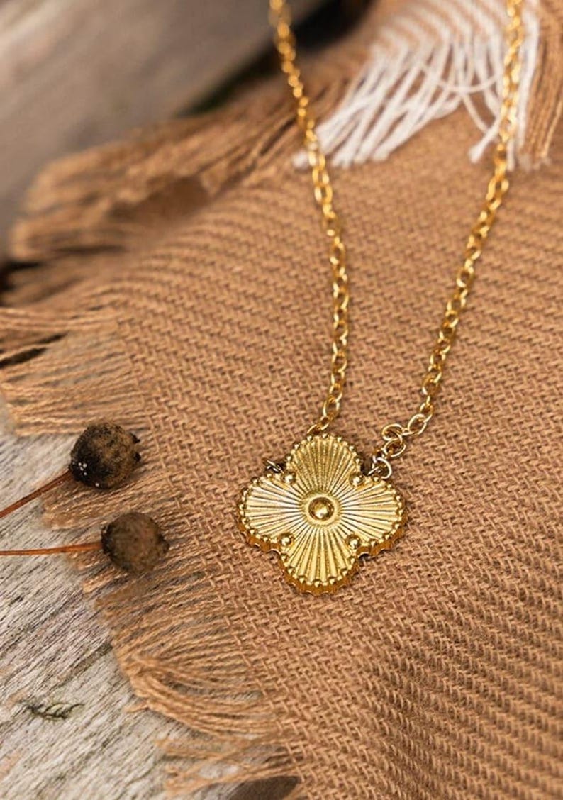 Clover Pendant Necklace For Men