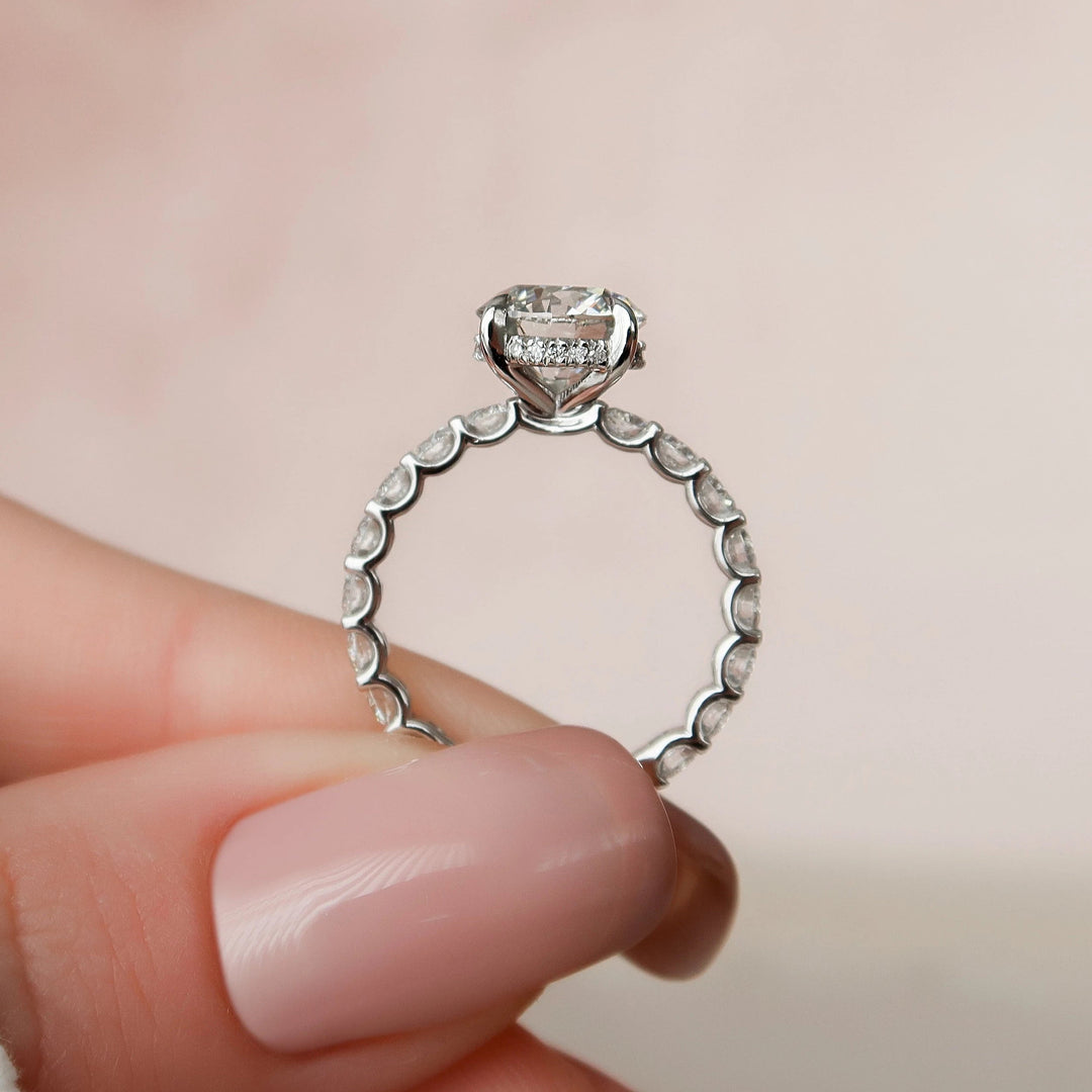 Marquise Cut Cluster Styled Lab Grown Bridal Ring Set