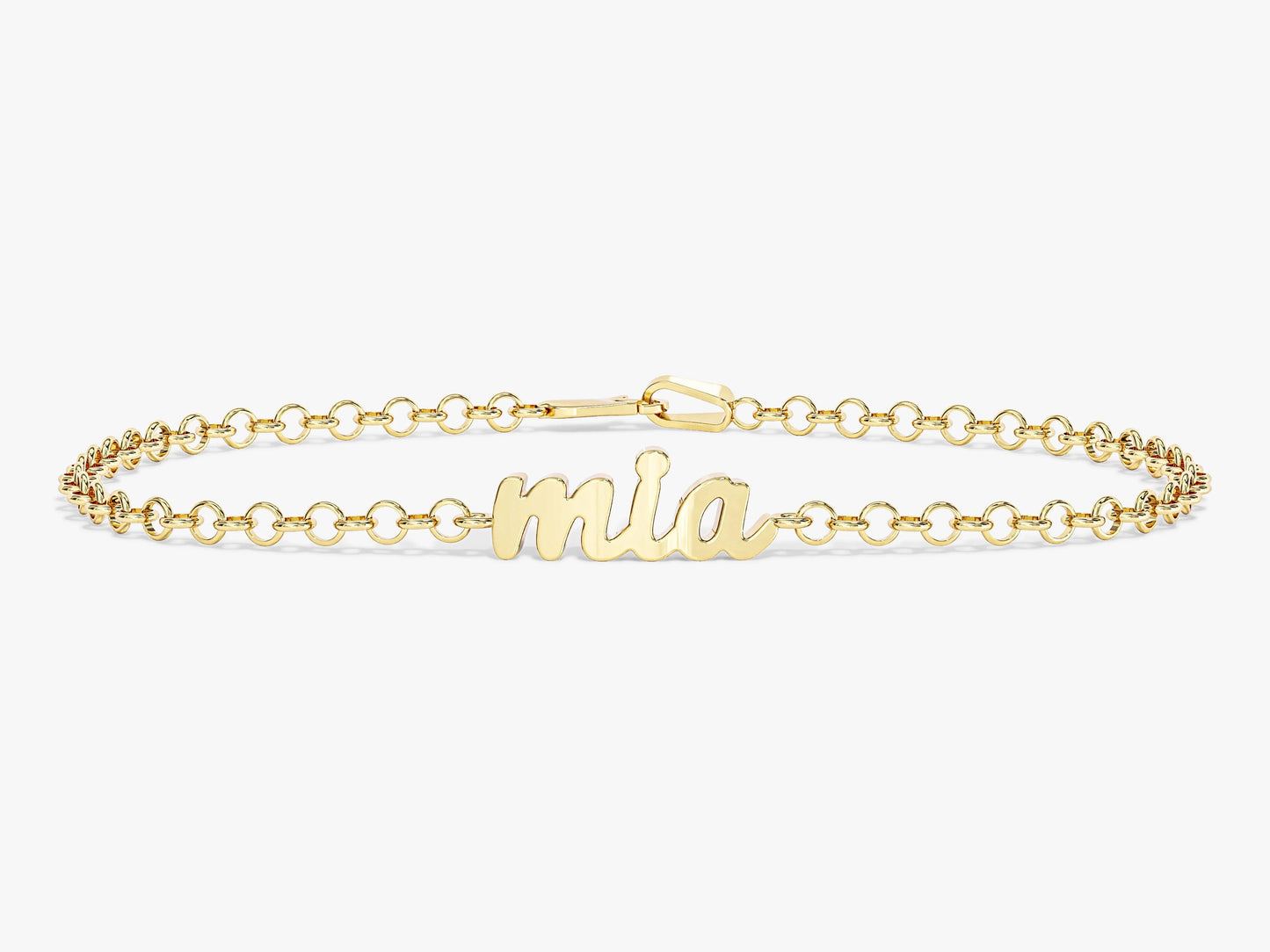 Rolo Chain Name Bracelet