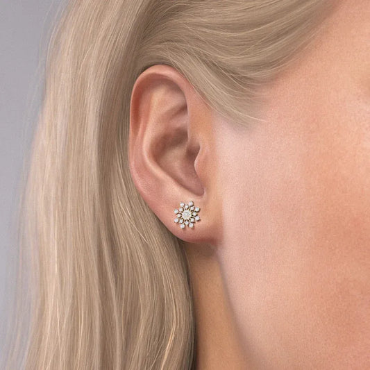 Snowflake Stud Earrings