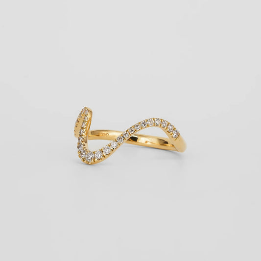 0.25 TCW Round Shaped Half Eternity Moissanite Wedding Band
