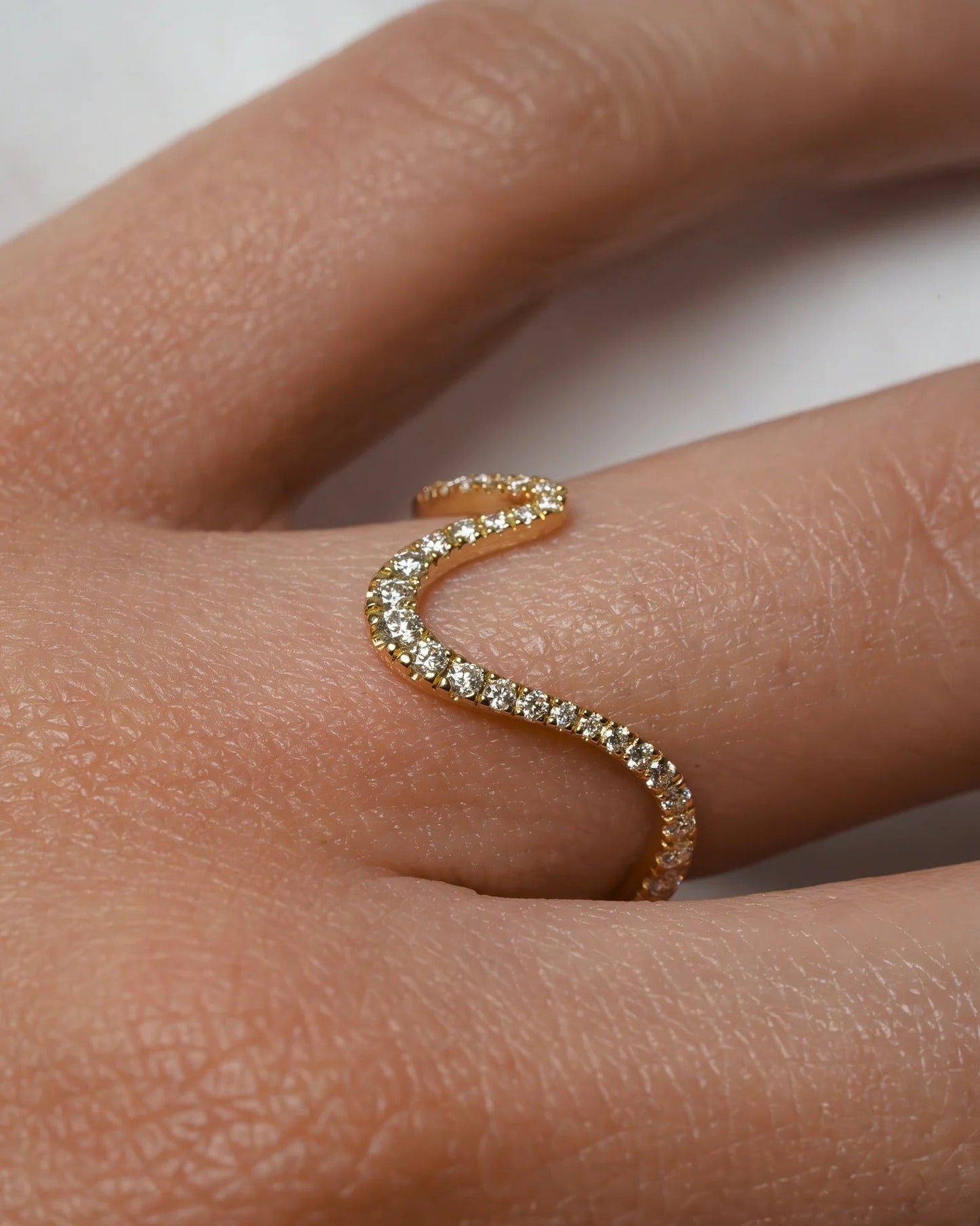 0.25 TCW Round Shaped Half Eternity Moissanite Wedding Band