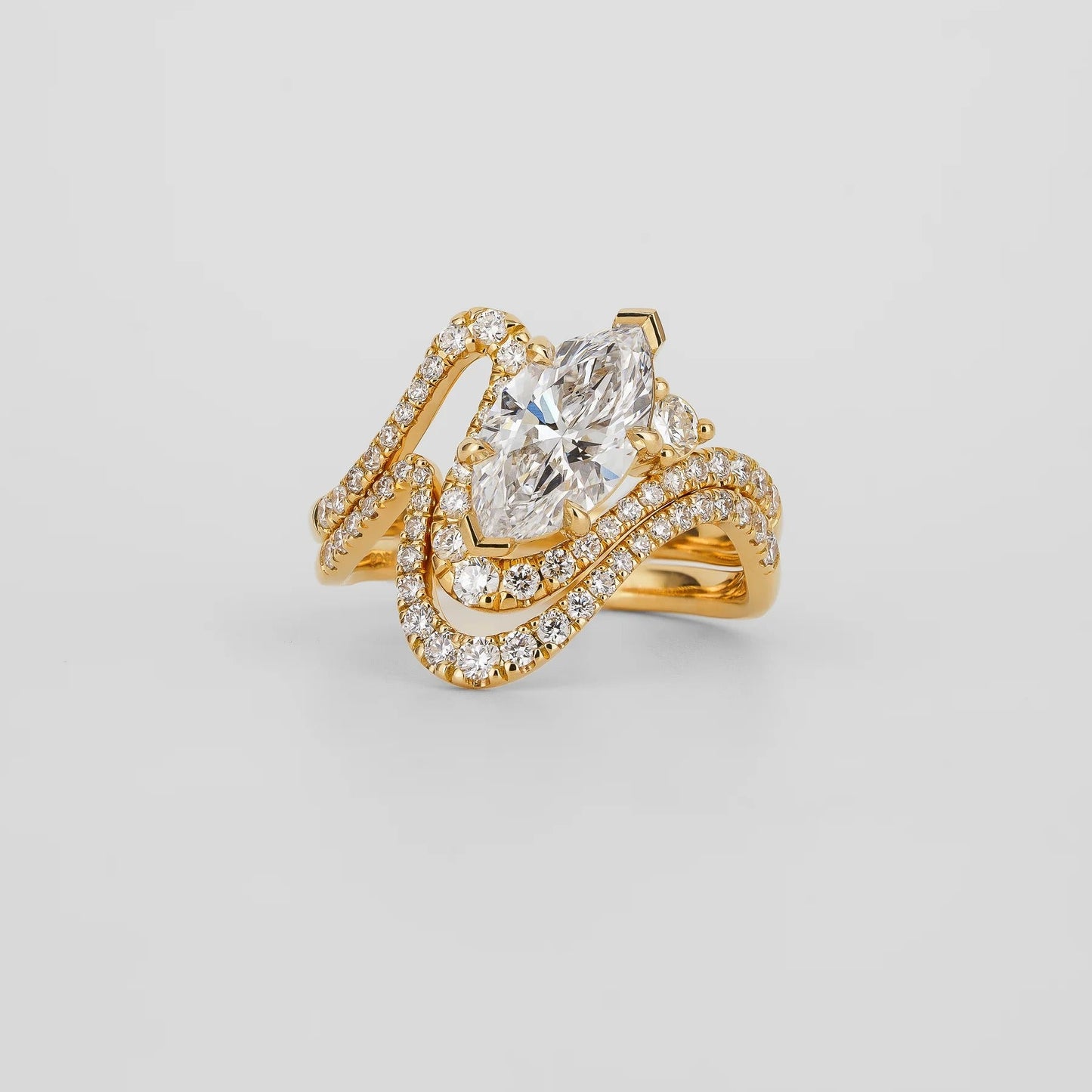 0.25 TCW Round Shaped Half Eternity Moissanite Wedding Band