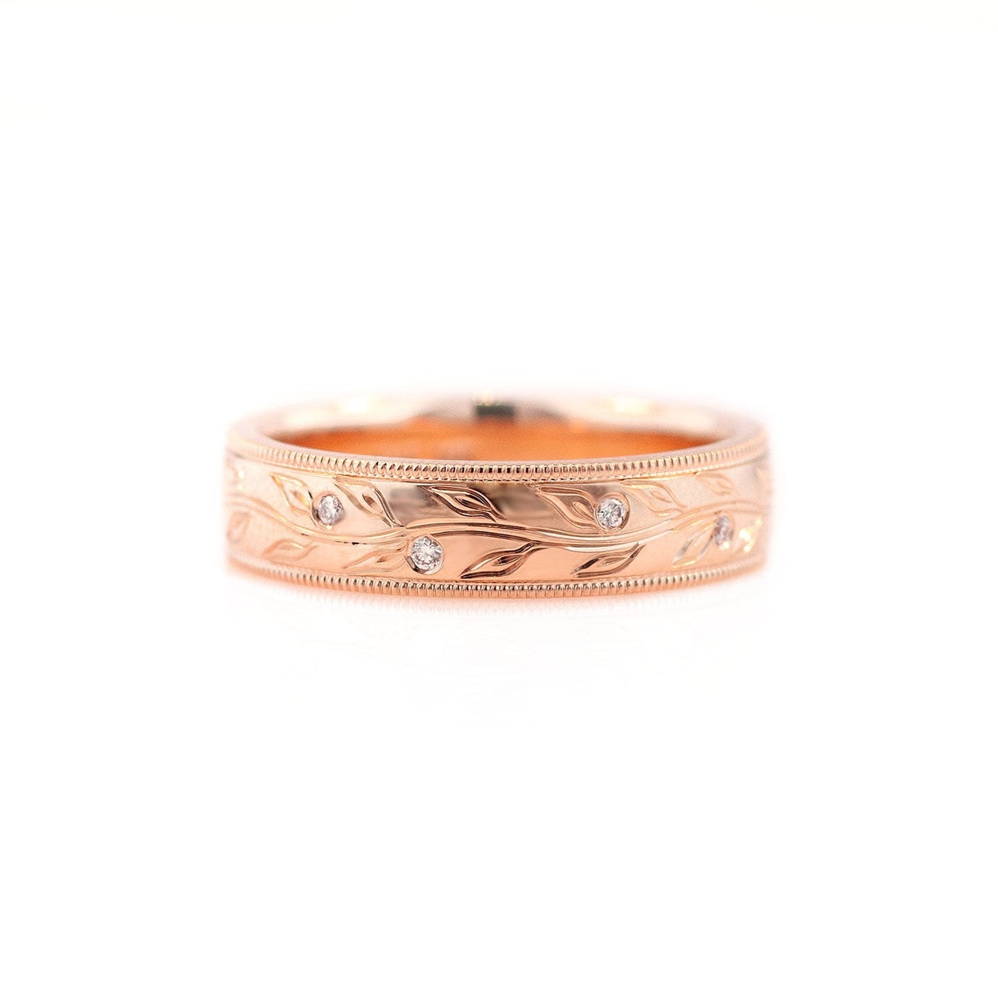 0.25 TCW Round Shaped Half Eternity Lab Grown Diamond Wedding Band