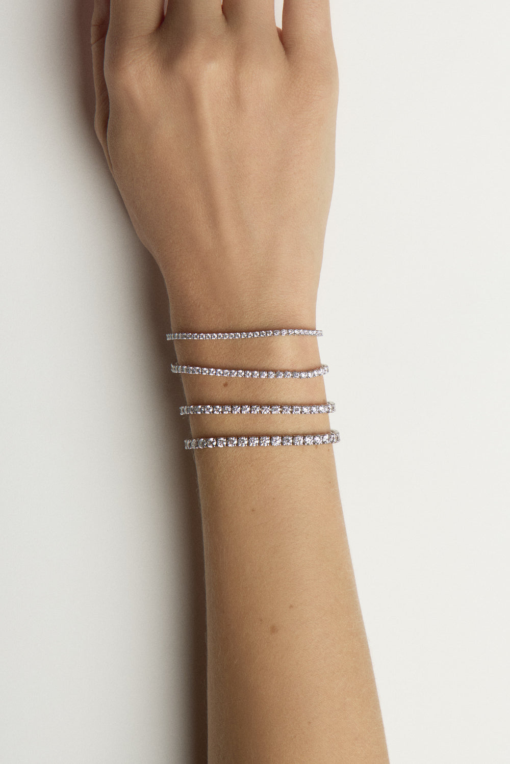 1.58 TCW Round Stones Moissanite Diamond Tennis Bracelet