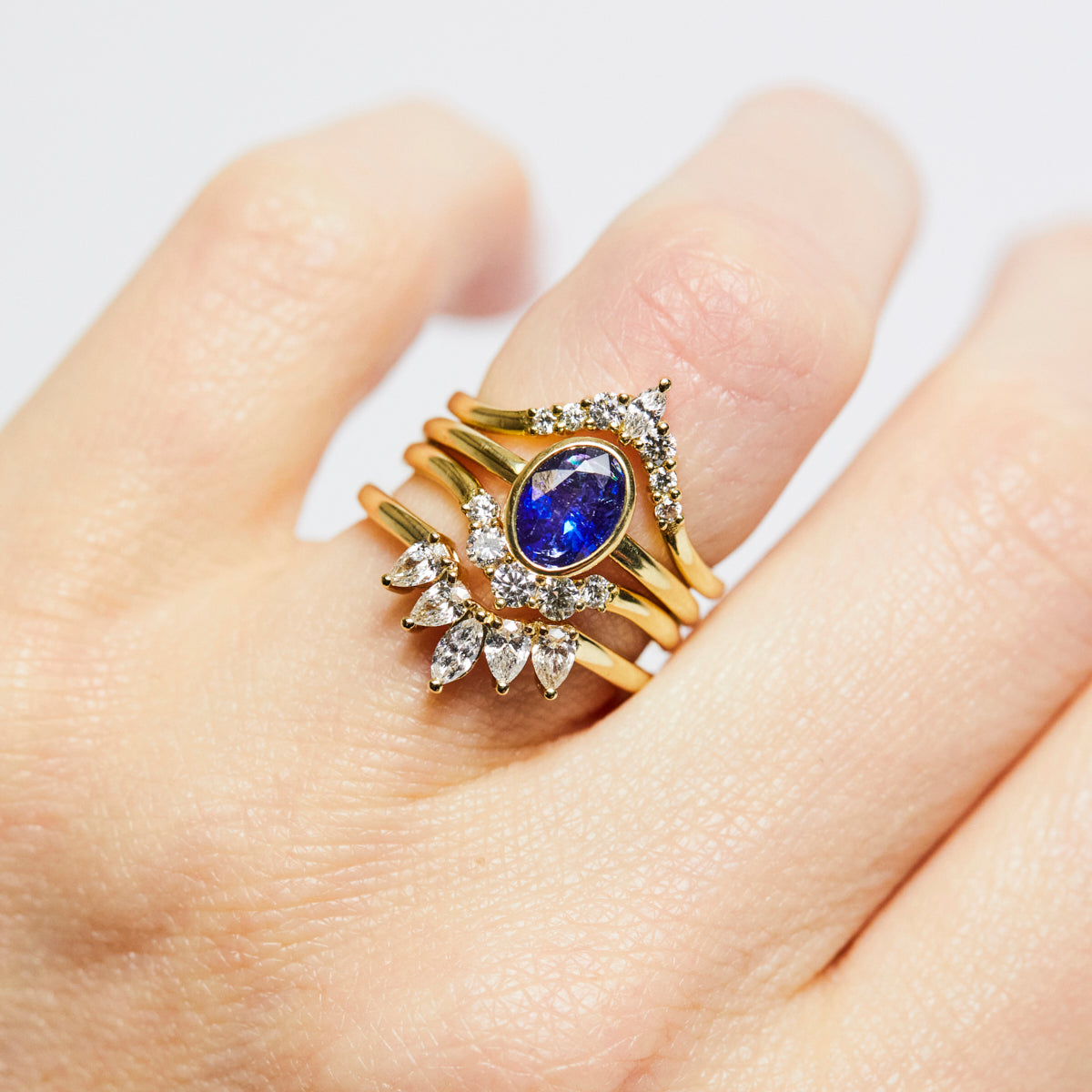 0.25 TCW Round Shaped Half Eternity Lab Grown Diamond Wedding Band