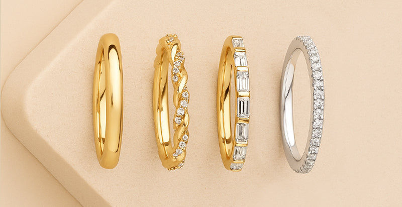 Moissanite Wedding Band
