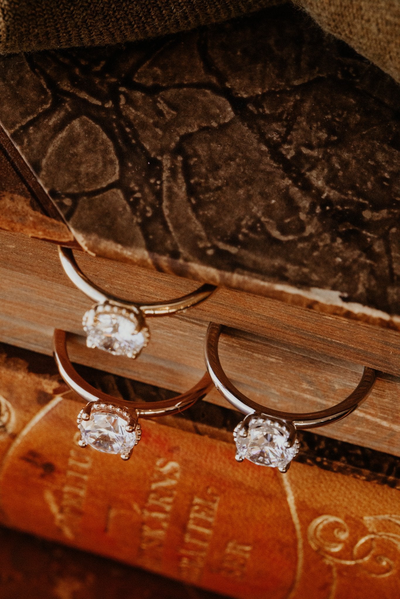 Marquise Shaped Three Stone Lab Grown Diamond Engagement Ring