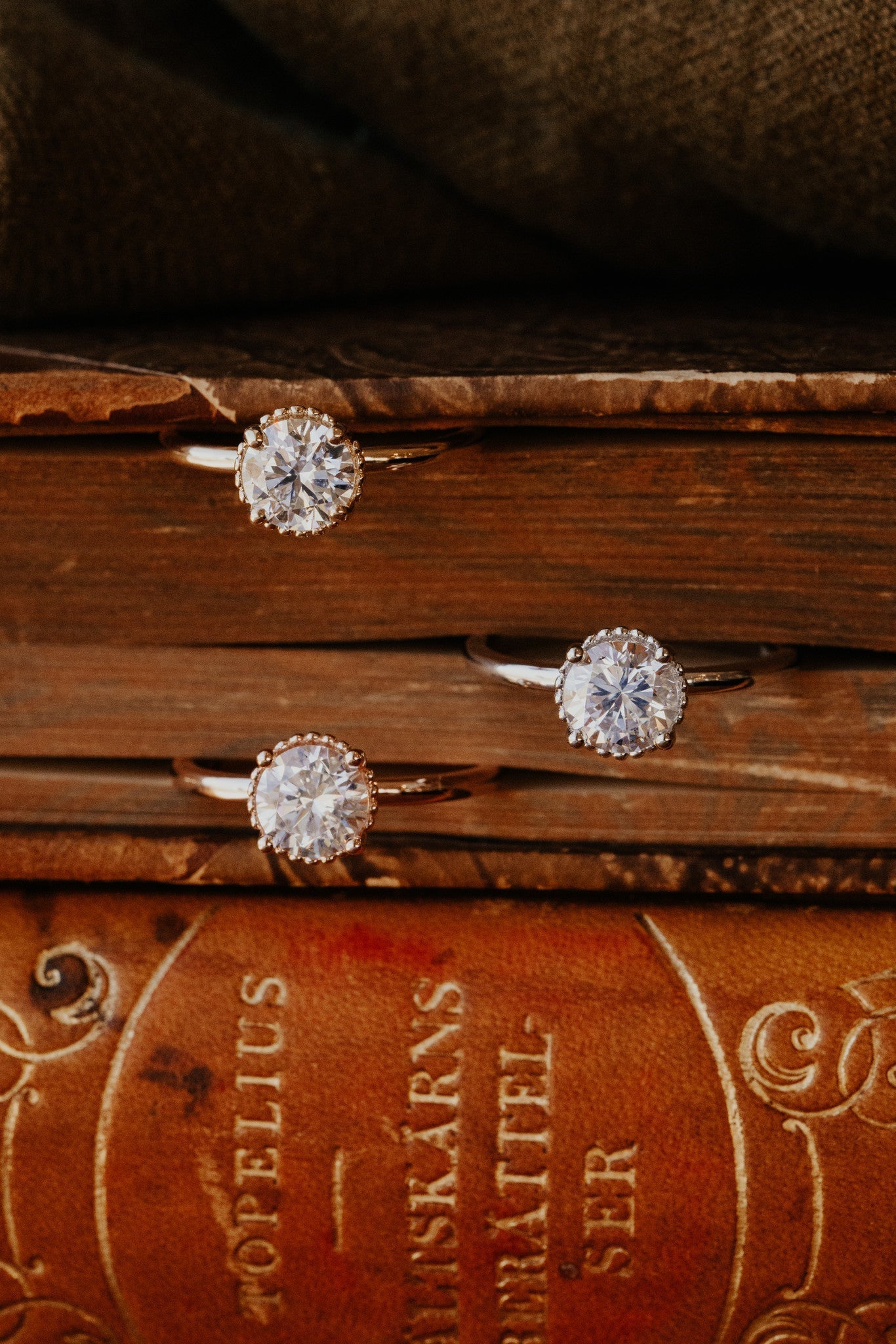 Marquise Shaped Three Stone Lab Grown Diamond Engagement Ring