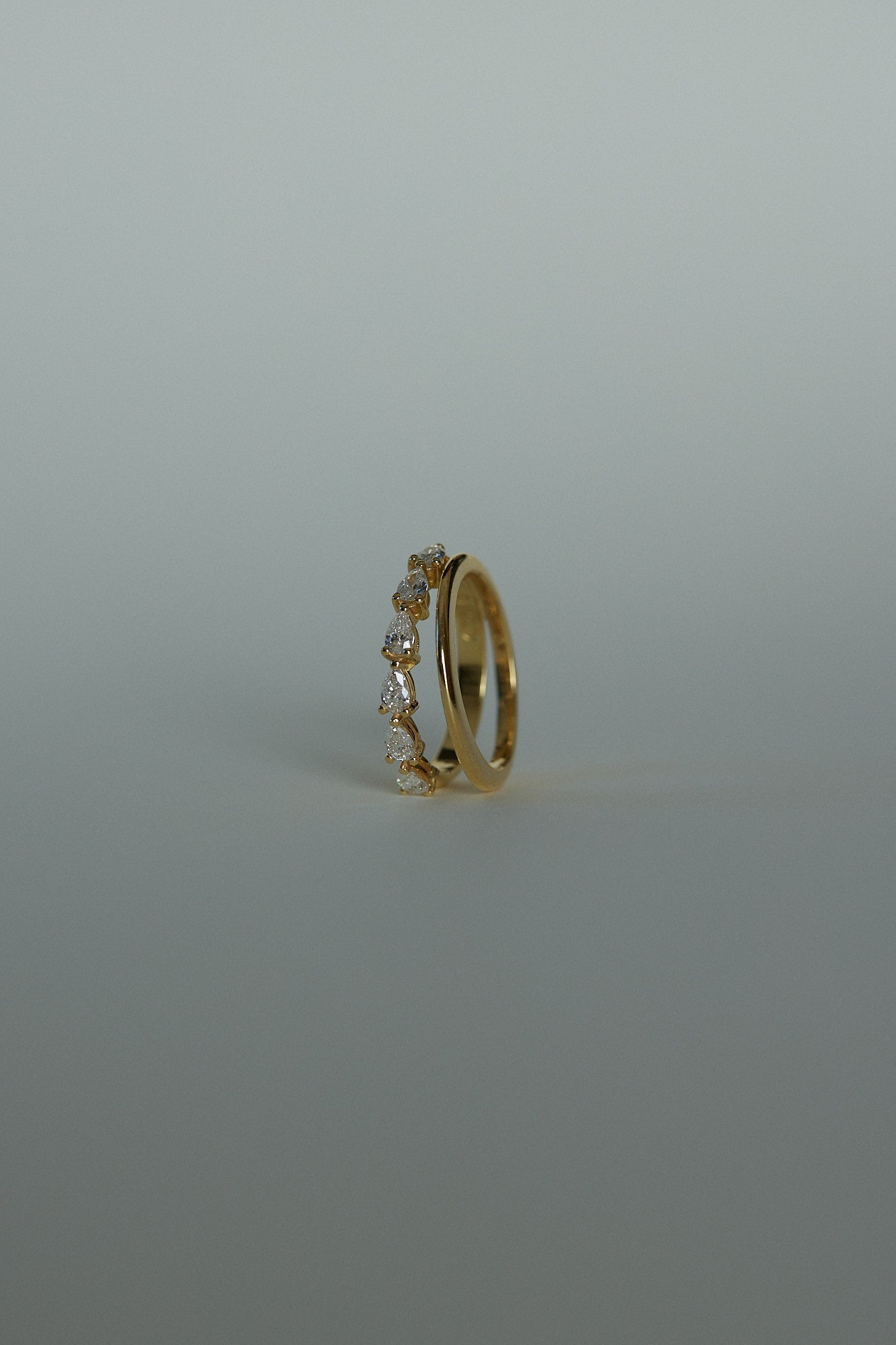 0.25 TCW Round Shaped Half Eternity Lab Grown Diamond Wedding Band