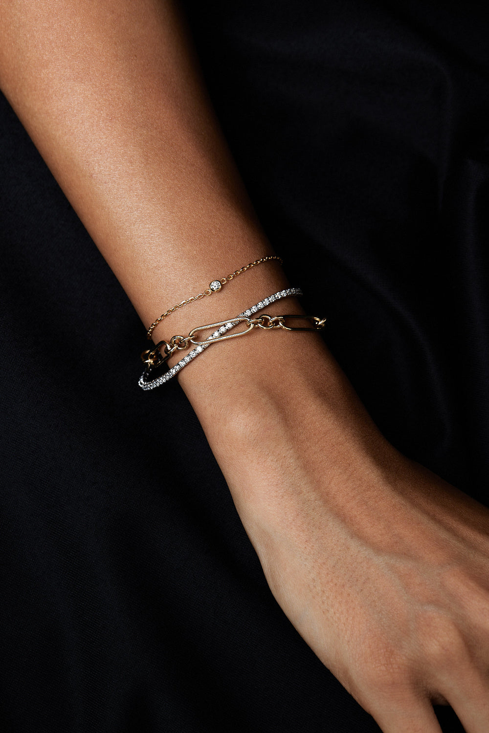 1.58 TCW Round Stones Moissanite Diamond Tennis Bracelet