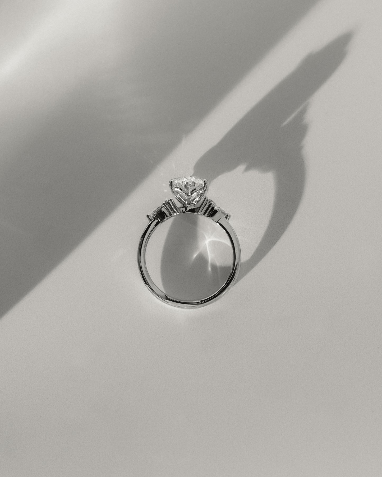 2 CT Oval Cut Cluster Moissanite Diamond Engagement Ring