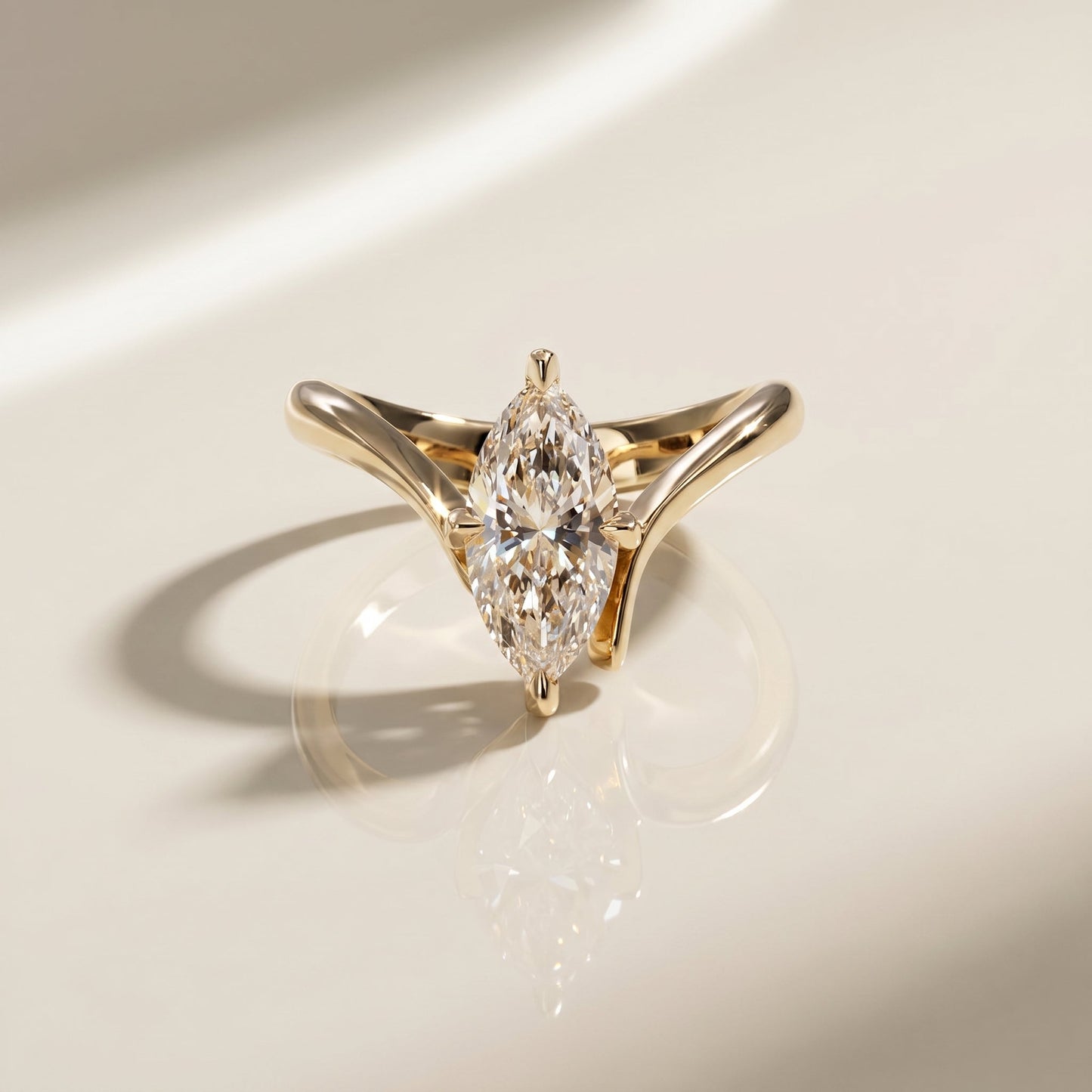Oval Solitaire Engagement Ring – 2 CT Moissanite Diamond