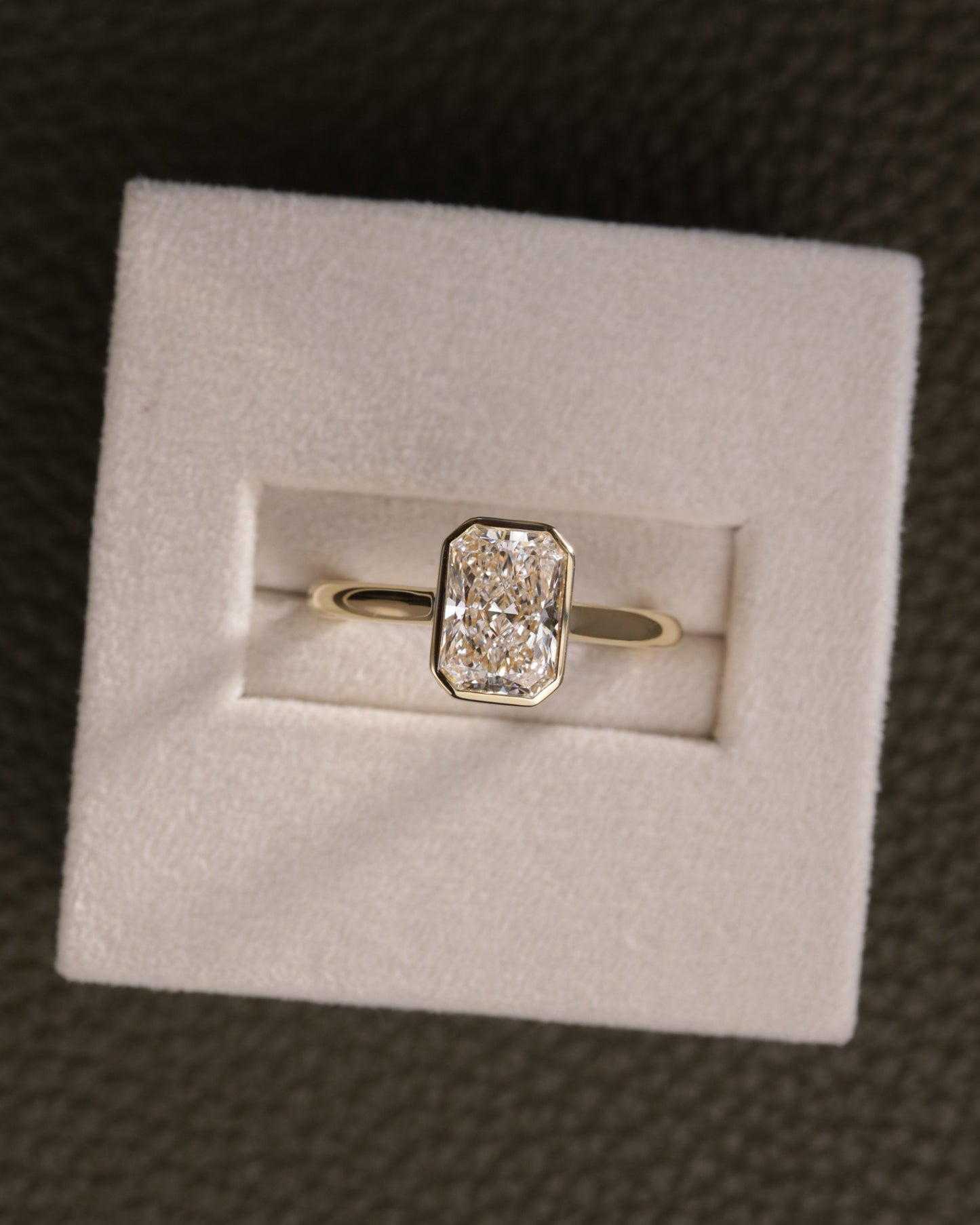 2 CT Asscher Lab Grown Diamond Solitaire Engagement Ring