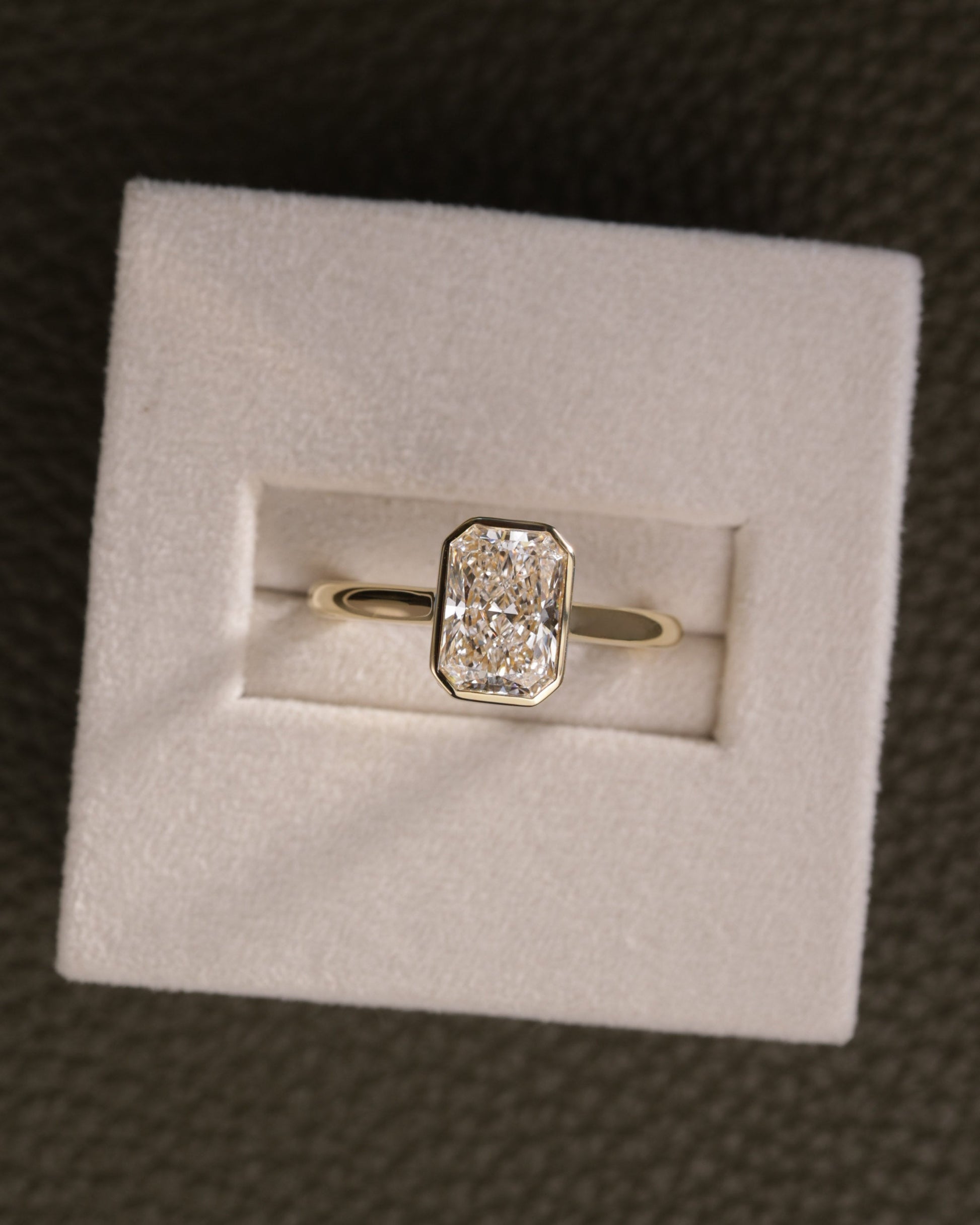 2 CT Asscher Lab Grown Diamond Solitaire Engagement Ring