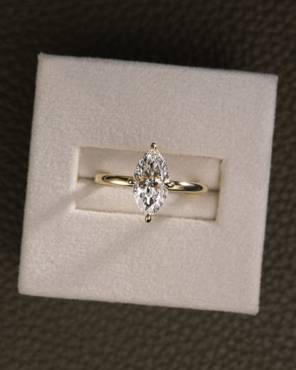 2 CT Asscher Lab Grown Diamond Solitaire Engagement Ring