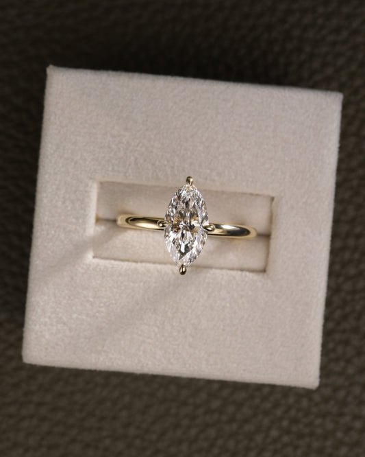 2 CT Asscher Lab Grown Diamond Solitaire Engagement Ring