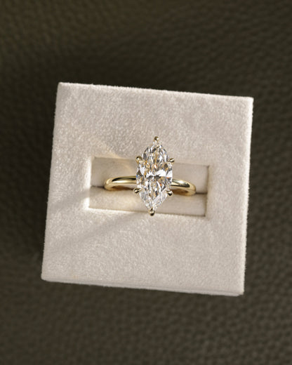 2 CT Asscher Lab Grown Diamond Solitaire Engagement Ring