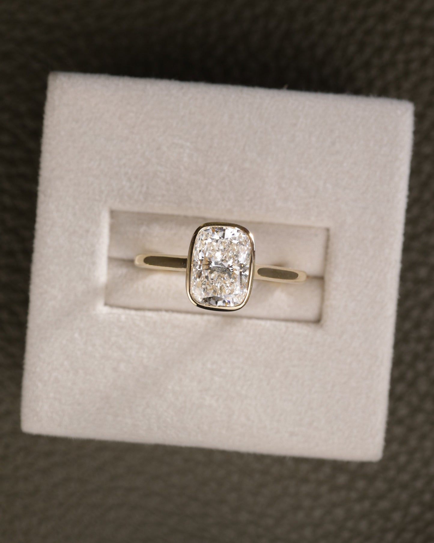 2 CT Asscher Lab Grown Diamond Solitaire Engagement Ring