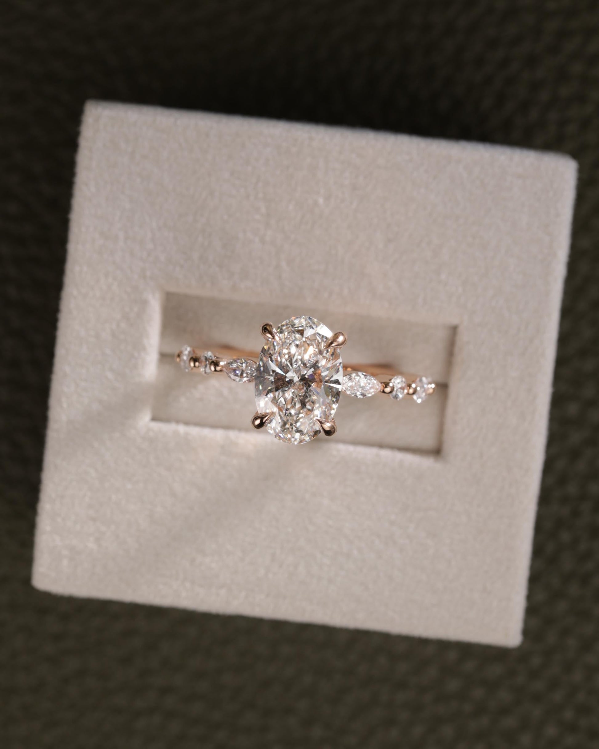 2 CT Asscher Lab Grown Diamond Solitaire Engagement Ring