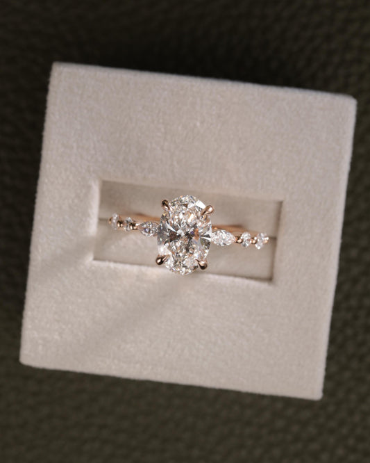 2 CT Asscher Lab Grown Diamond Solitaire Engagement Ring