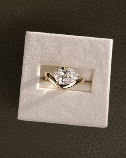 2 CT Asscher Lab Grown Diamond Solitaire Engagement Ring