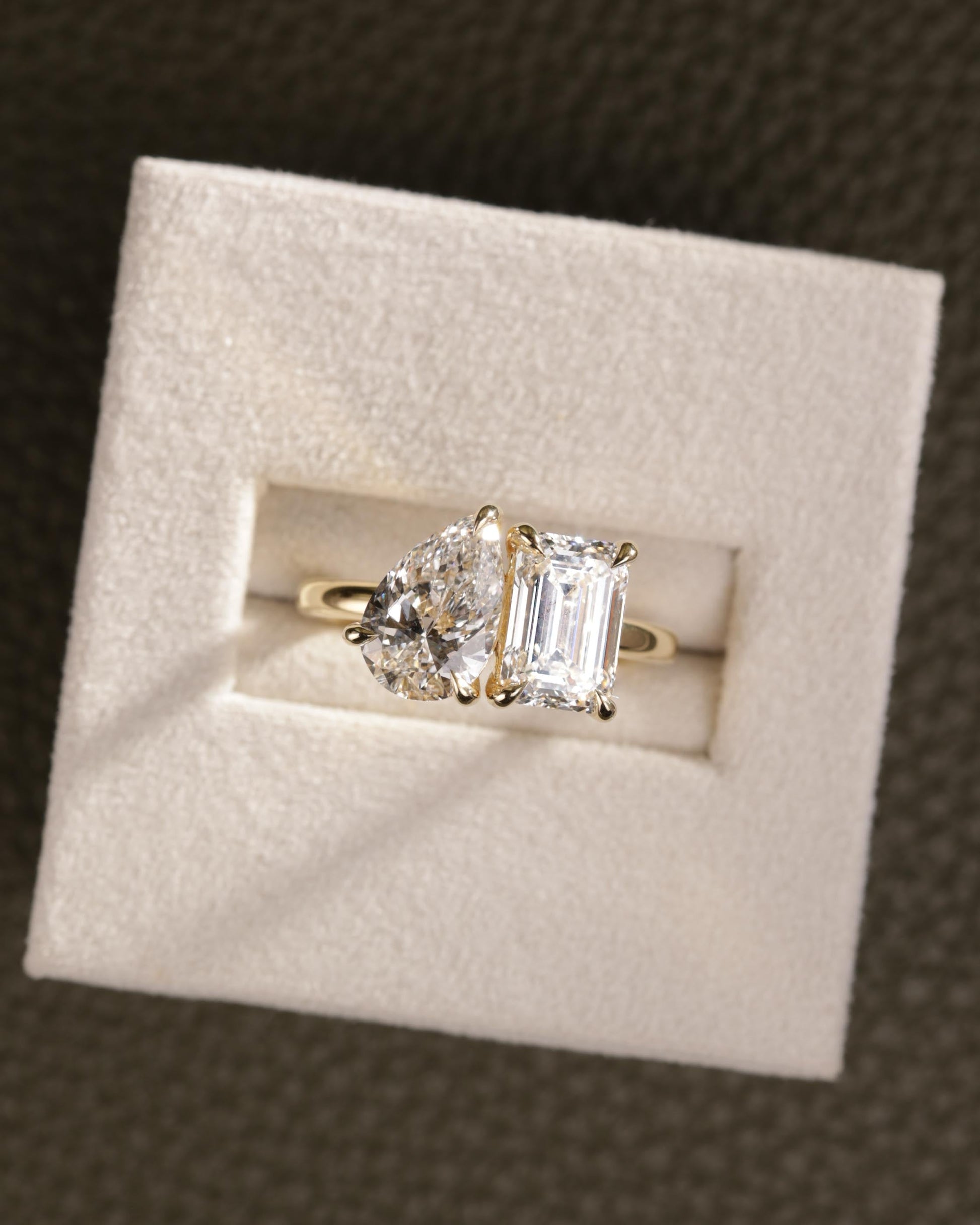 2 CT Asscher Lab Grown Diamond Solitaire Engagement Ring