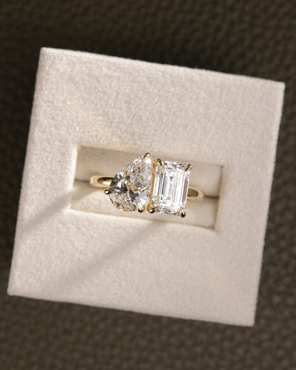 2 CT Asscher Lab Grown Diamond Solitaire Engagement Ring