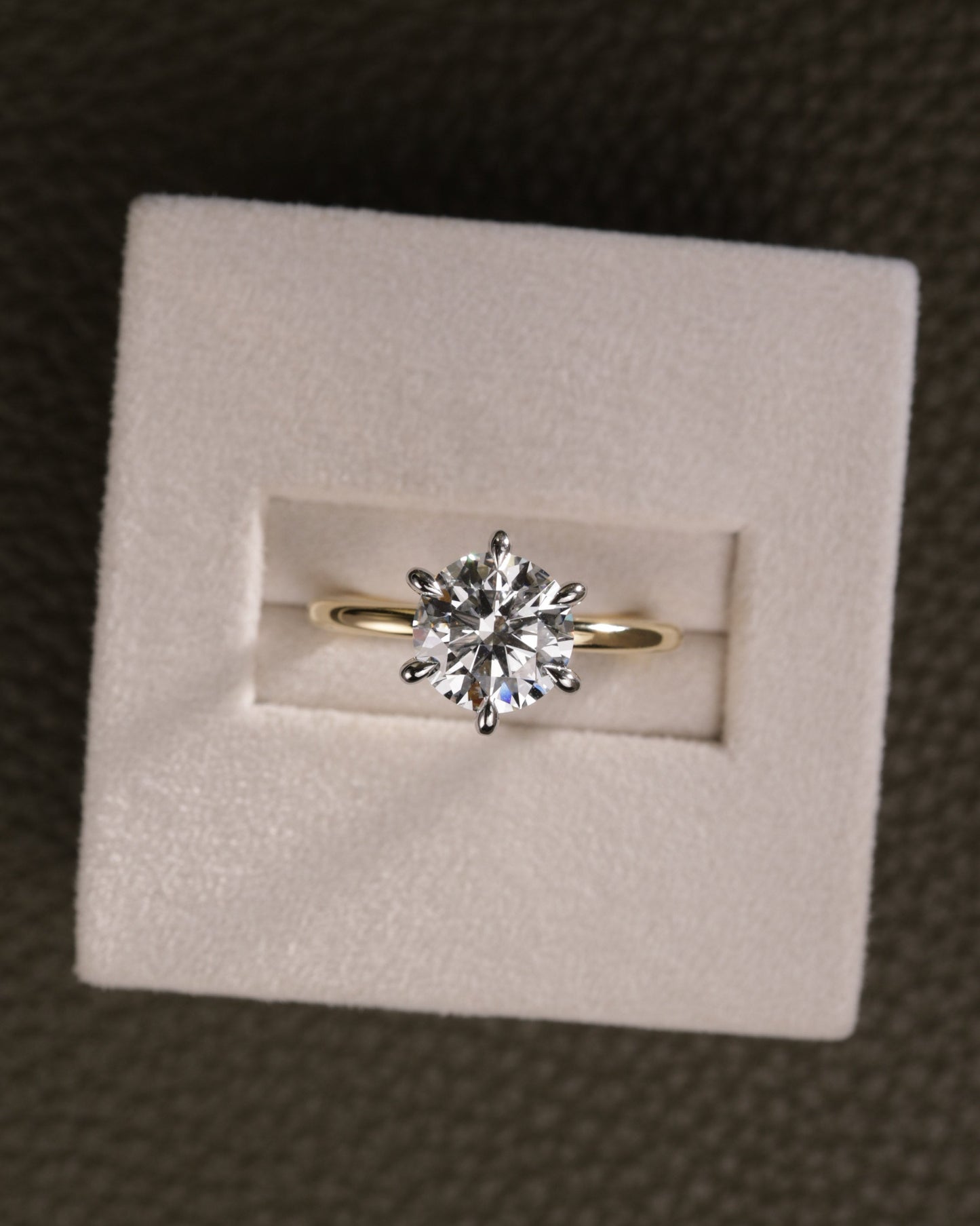 2 CT Asscher Lab Grown Diamond Solitaire Engagement Ring