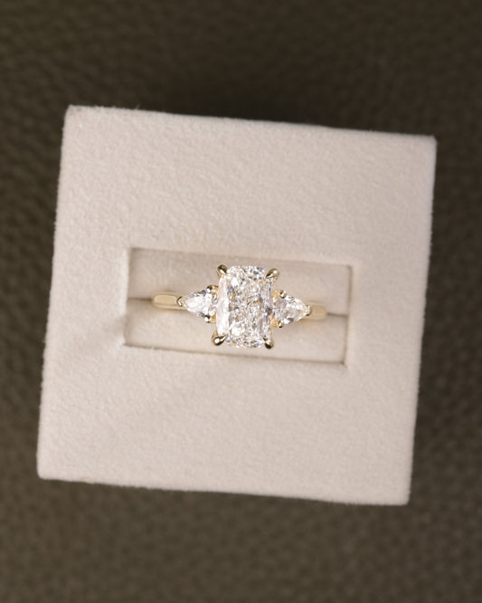 2 CT Asscher Lab Grown Diamond Solitaire Engagement Ring