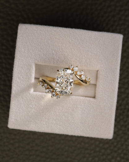 2 CT Asscher Lab Grown Diamond Solitaire Engagement Ring