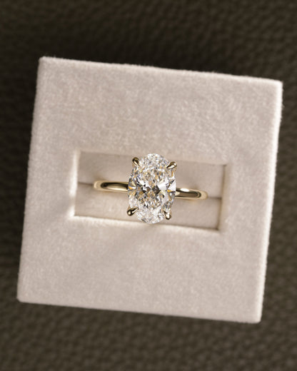 2 CT Asscher Lab Grown Diamond Solitaire Engagement Ring