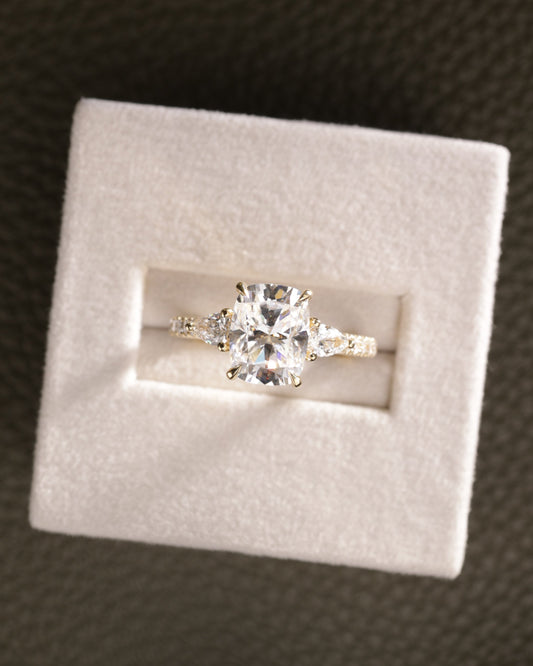 2 CT Asscher Lab Grown Diamond Solitaire Engagement Ring