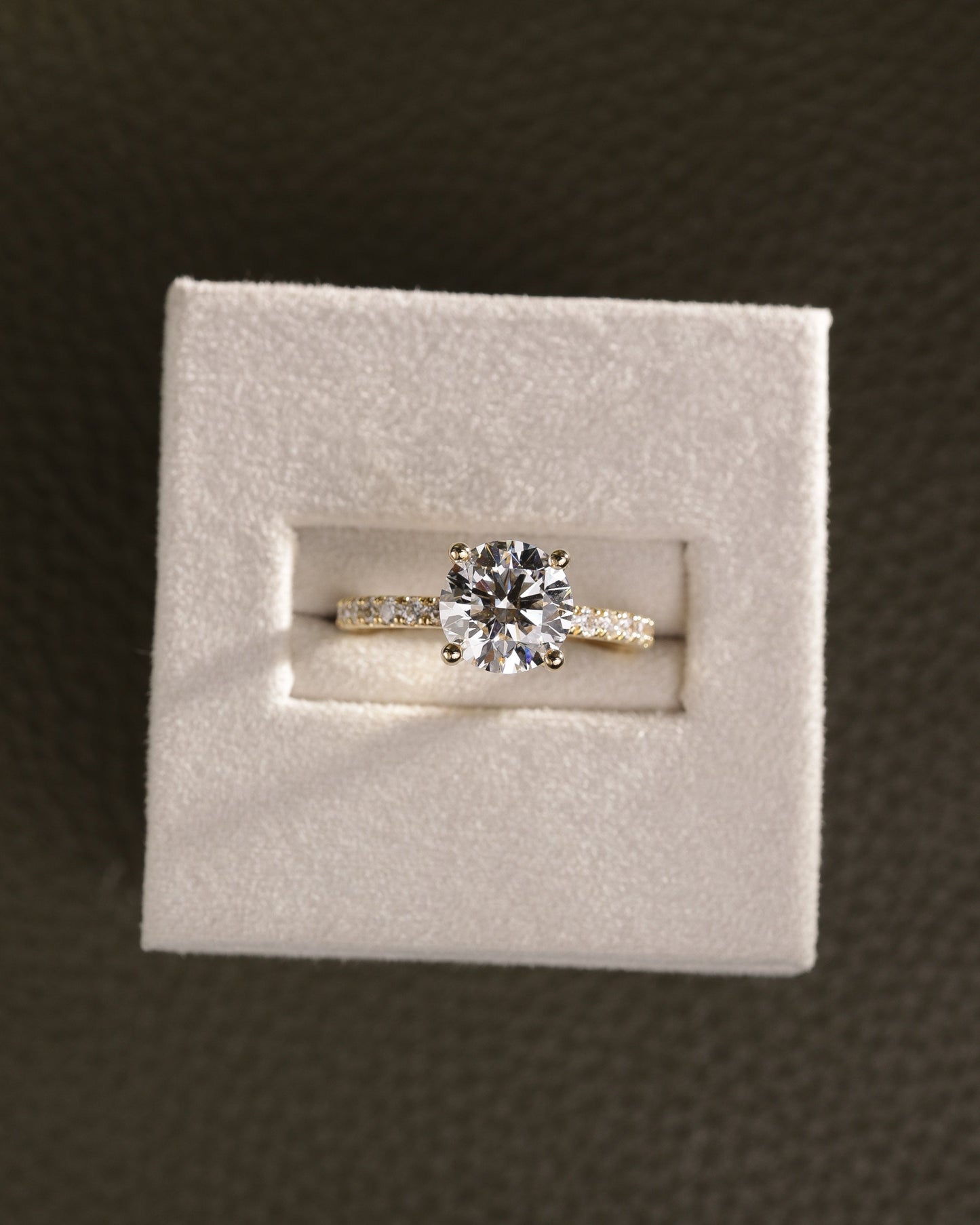 2 CT Asscher Lab Grown Diamond Solitaire Engagement Ring