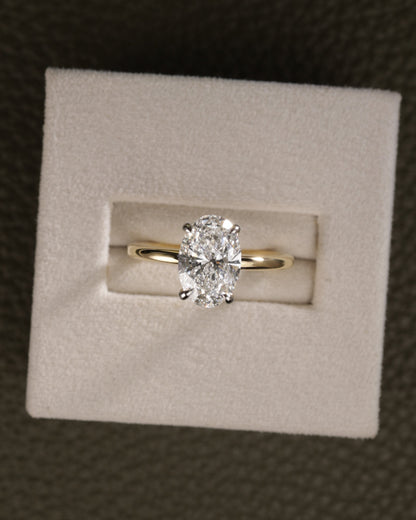 2 CT Asscher Lab Grown Diamond Solitaire Engagement Ring