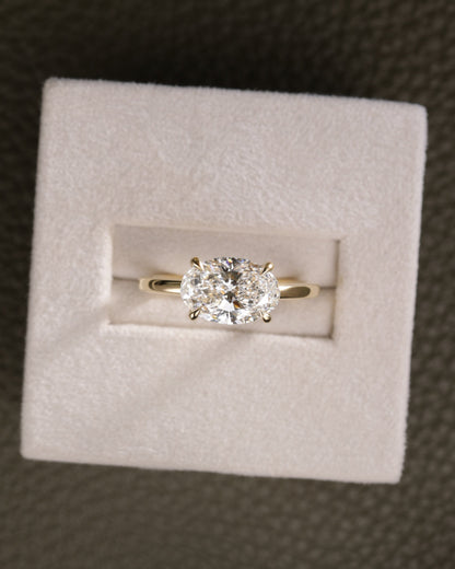 2 CT Asscher Lab Grown Diamond Solitaire Engagement Ring
