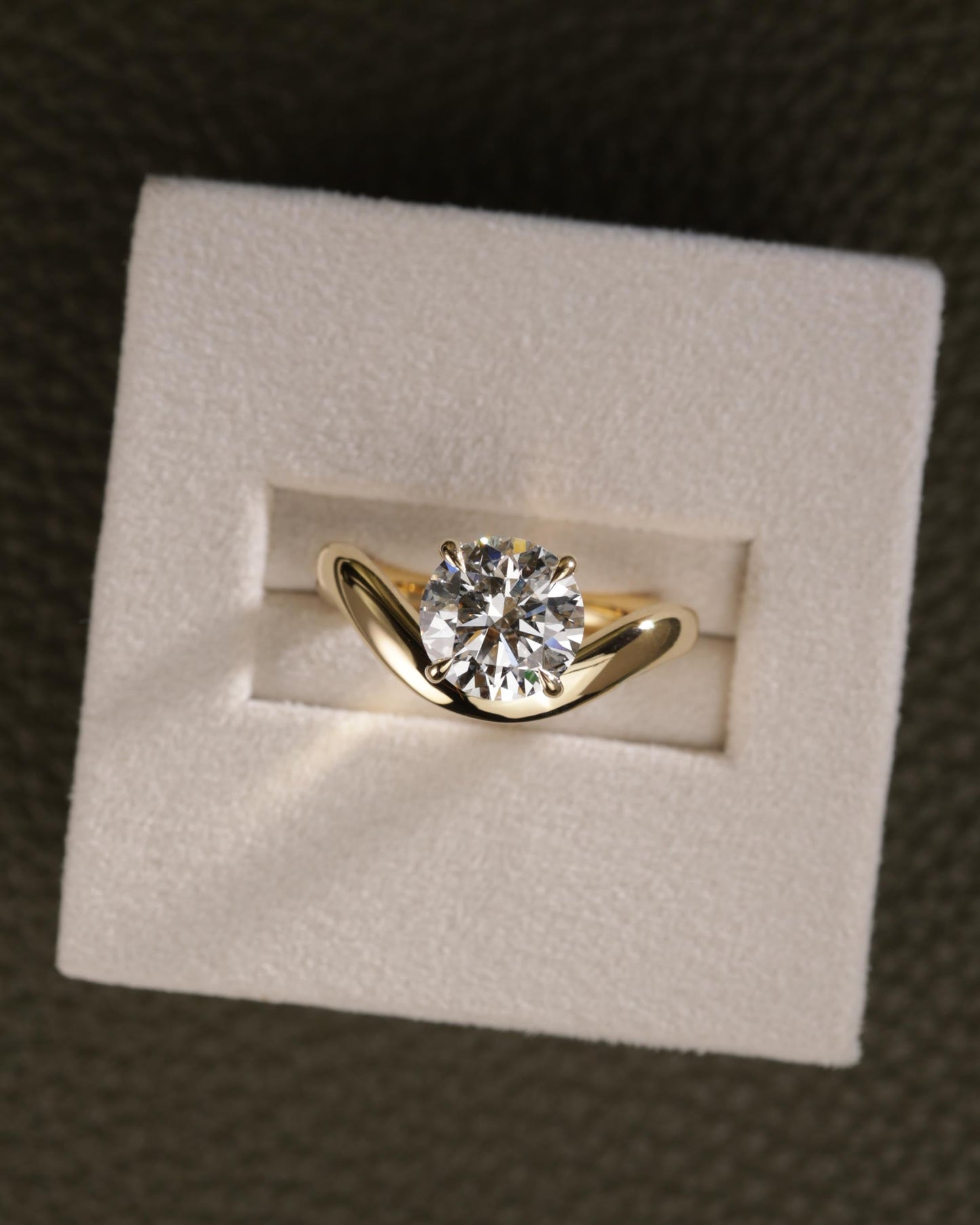 2 CT Asscher Lab Grown Diamond Solitaire Engagement Ring