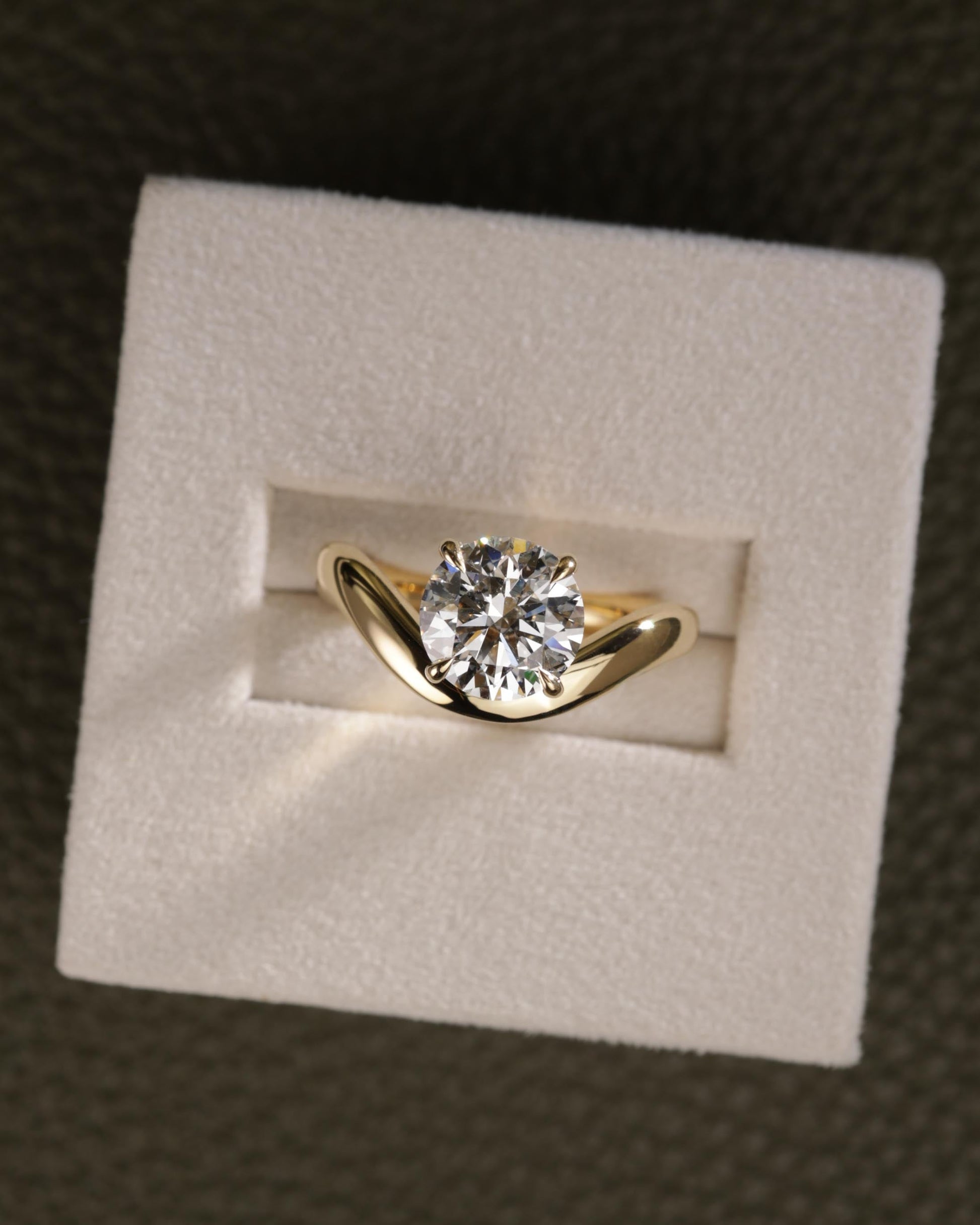 2 CT Asscher Lab Grown Diamond Solitaire Engagement Ring