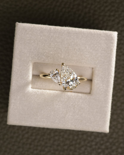 2 CT Asscher Lab Grown Diamond Solitaire Engagement Ring