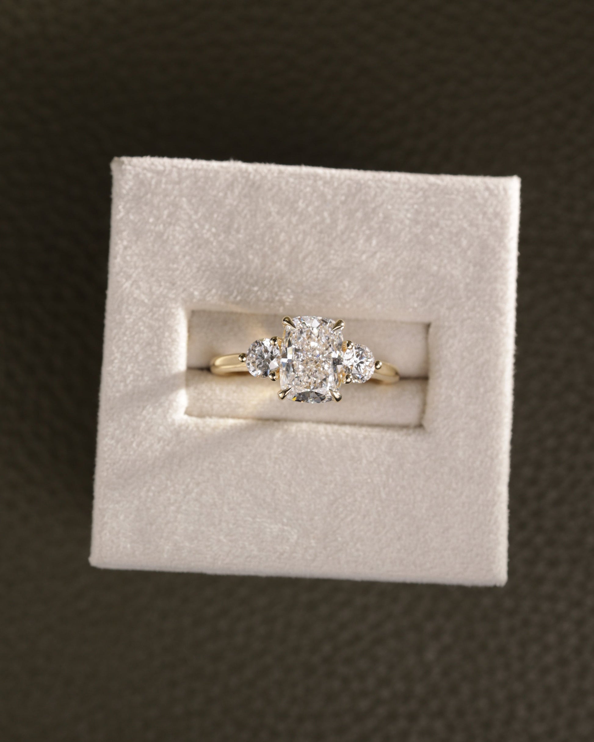 2 CT Asscher Lab Grown Diamond Solitaire Engagement Ring