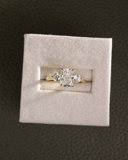 2 CT Asscher Lab Grown Diamond Solitaire Engagement Ring
