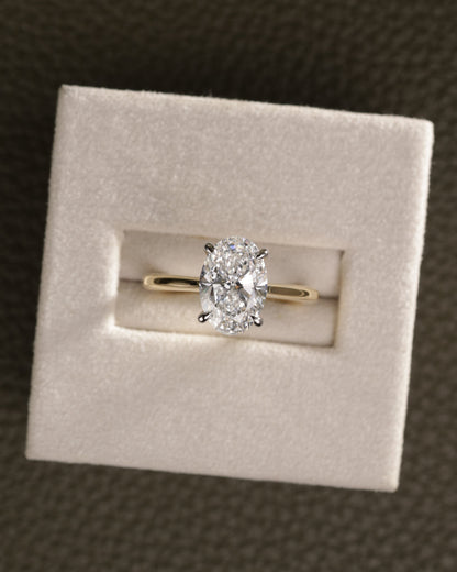 2 CT Asscher Lab Grown Diamond Solitaire Engagement Ring