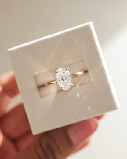 2 CT Asscher Lab Grown Diamond Solitaire Engagement Ring