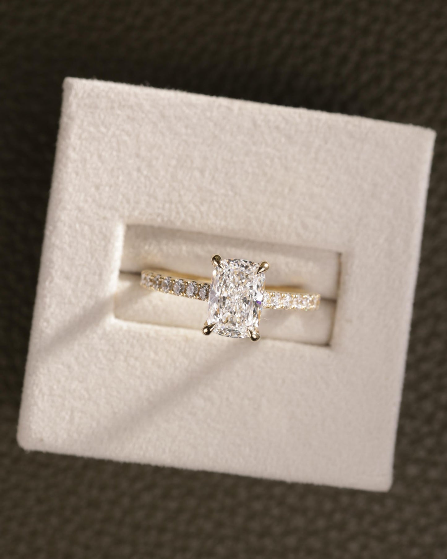 2 CT Asscher Lab Grown Diamond Solitaire Engagement Ring
